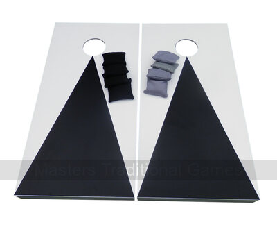 Cornhole - Garden Plus Full Set - 2 boards, 8 bags [Black]