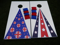 Cornhole - Garden Plus Full Set - 2 boards, 8 bags [Britpop/Starstruck]