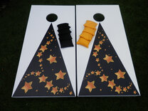 Cornhole - Garden Plus Full Set - 2 boards, 8 bags [Golden Sparkle]