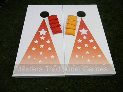 Cornhole - Garden Plus Full Set - 2 boards, 8 bags [Starburst]