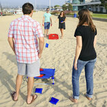 GoSports Portable Tailgate Sized PVC-Framed Cornhole Set - Red & Blue