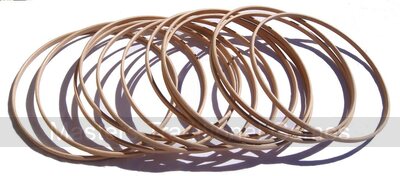 Set of 10 wooden Hoops for Hoopla (25cm diameter)