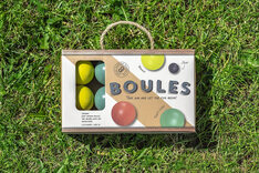 8 Economy Wooden Boules Set