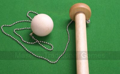 Pole, swivel, chain and ball for Masters League Size Bar Skittles