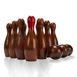 Premium Rosewood Skittles Set