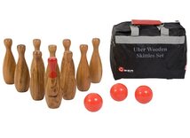 kids wooden skittles