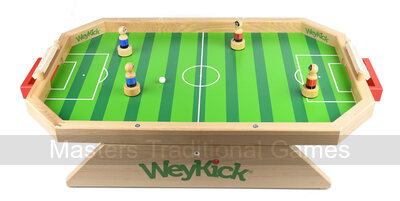 WeyKick Magnetic Wooden Table Football Game, Stadium Edition for 2 - 4 Players