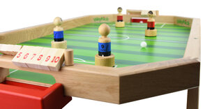 WeyKick Magnetic Wooden Table Football Game, Stadium, 4 Players, Green