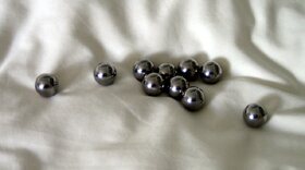 Set 10 Stainless Steel Parlour Bagatelle balls (9/16 inch)