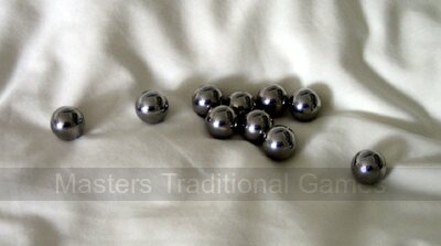 Set 10 Stainless Steel Parlour Bagatelle balls (9/16 inch)