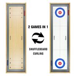 GoSports Shuffleboard & Curling 2-in-1 Table Game