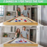 GoSports 6 foot Shuffleboard & Curling 2-in-1 Game