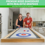 GoSports 6 foot Shuffleboard & Curling 2-in-1 Game