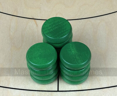 Tracey Green Crokinole Buttons (set of 13)