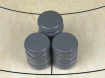 Tracey Grey Crokinole Buttons (set of 13)