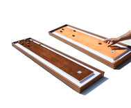 Masters Table Shuffleboard - Beech with Cognac Rim