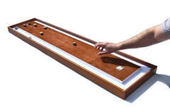 Masters Table Shuffleboard game - Beech or Walnut