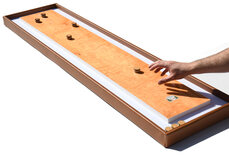 Masters Table Shuffleboard - Steamed Beech with Cognac Rim