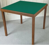 Masters Nautilus Bridge Table -  Mahogany Finish with Green Baize