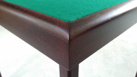 Masters Cerberus Bridge Table -  Mahogany Finish with Green Baize