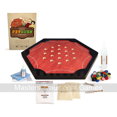 Pitrush - Disk Flicking Action Game (Cherry / Ebony Board)