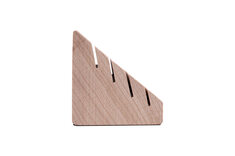 Set of 2 Pyramid Card Holders - Beech Wood