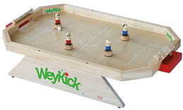 WeyKick Magnetic Wooden Table Football Game, Stadium Edition for 2 - 4 Players, Natural Pitch