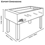 Roberto Sport Export Glass Top Football Table