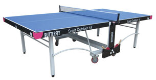 Butterfly Spirit 18 Outdoor Rollaway Table Tennis Table - Green