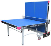 Butterfly Spirit 18 Outdoor Rollaway Table Tennis Table - Green