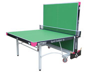 Butterfly Spirit 18 Outdoor Rollaway Table Tennis Table - Green