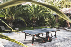 Cornilleau Performance 700X Rollaway Outdoor Table Tennis Table (Black)