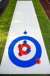 Portable Curling Rink, 10 x 2m, includes 6 stones - 12.7mm thick 'Lite' version