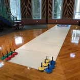 Portable Curling Rink, 10 x 2m, includes 6 stones - 12.7mm thick 'Lite' version