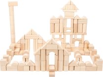 Natural Wooden Building Blocks (200 pieces)